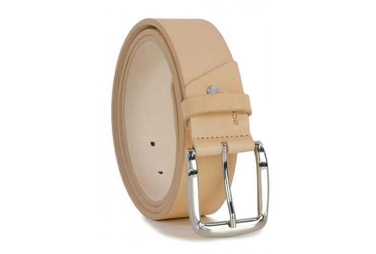 Ledergürtel aus weich hochwertiges VollRindleder 4cm Hellbraun