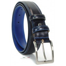Men's Blue belt with inner Sky contrasting