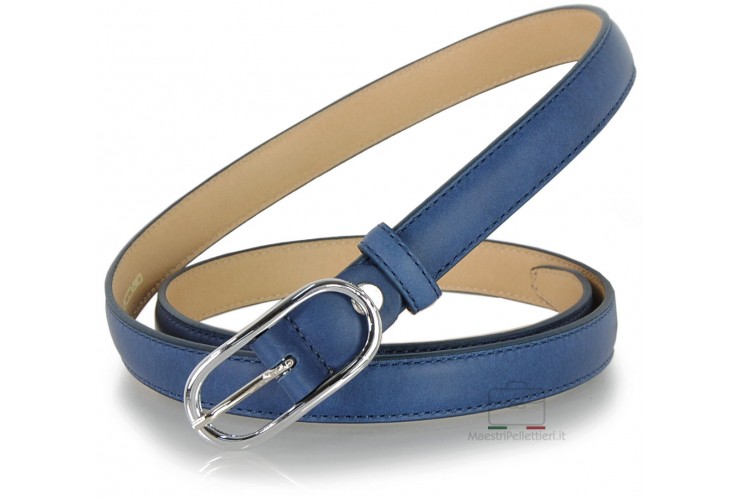 Damen-Gürtel Aus Rindsleder, Made In Germany – 2 Cm Schmal, Für Jeans & Anzug, Kürzbar