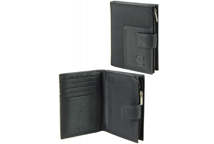 Lady wallet bifolder with zip and cards - Black/Nero