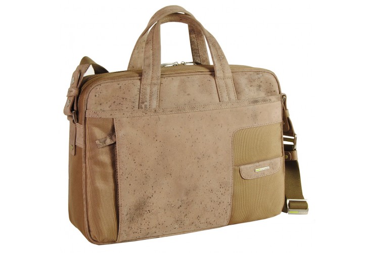 Laptop briefcase 15'' with two handle in vintage exclusive combination