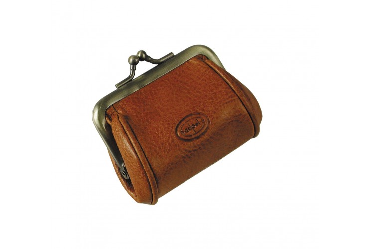 Portamonete clutch piccolo con cerniera, pelle Vegetale 8cm Miele Portamonete clutch piccolo con cerniera, pelle Vegetale 8cm Miele
