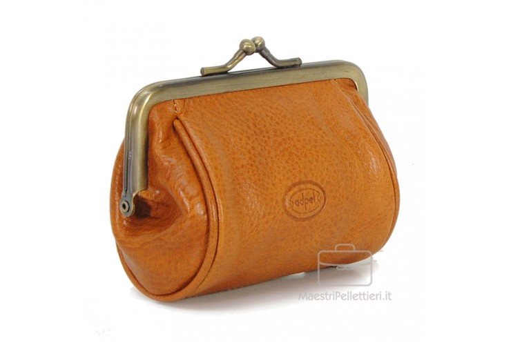 Women's Purse clutch made by Vegetable leather 10cm Honey Women's Purse clutch made by Vegetable leather 10cm Honey