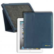 Cover for I pad in leather 9.7'' Blue