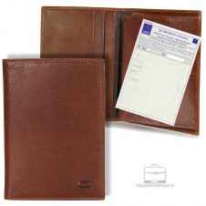 Car's document wallet folder - Italian vegetable leather 16.8 cm