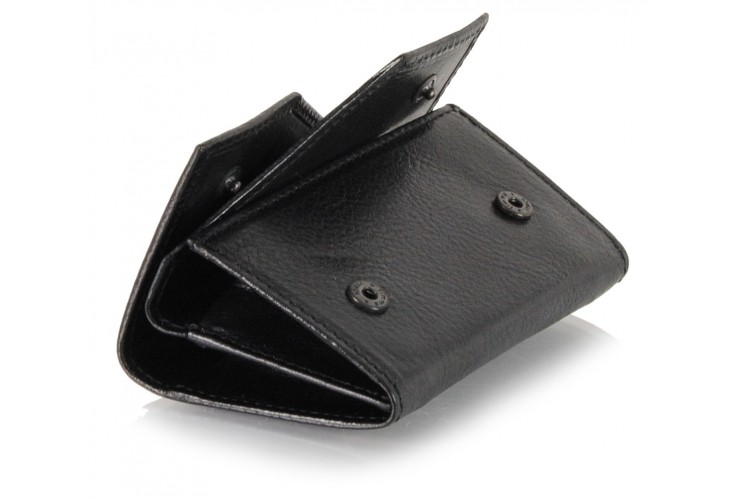 Porta biglietti da visita / credit card in pelle vegetale Nero Porta biglietti da visita / credit card in pelle vegetale Nero