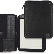 Portablocco A4 zip / Porta iPad 13'' in pelle colore Nero