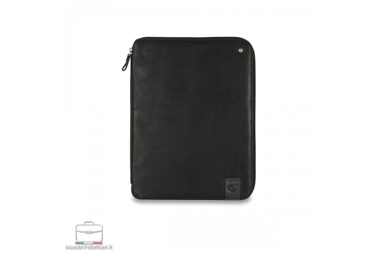 Dokumentenmappe zip A4 / iPad pro Hülle in leder Schwarz Dokumentenmappe zip A4 / iPad pro Hülle in leder Schwarz