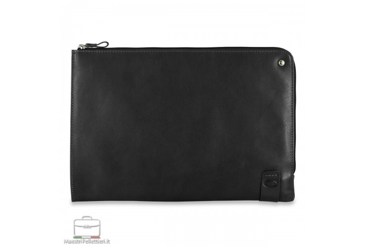 Dokumentenmappe aus leder mit zip, mit iPad 13" fache, Schwarz Dokumentenmappe aus leder mit zip, mit iPad 13" fache, Schwarz