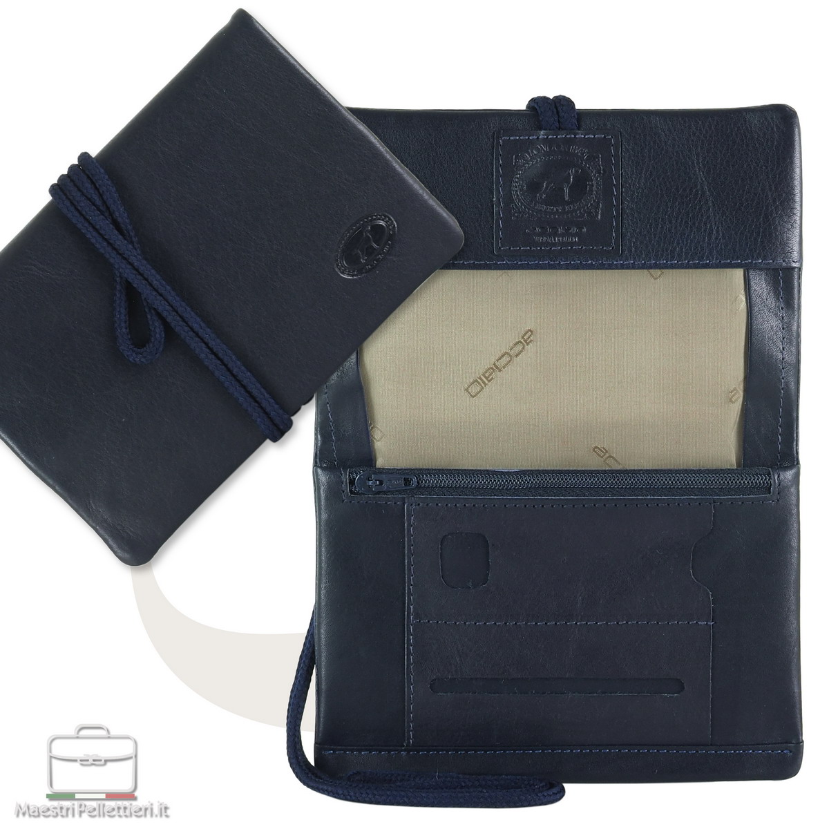Portatabacco Zorr In Eco-pelle – Morbido Con Portacartine E 3 Tasche