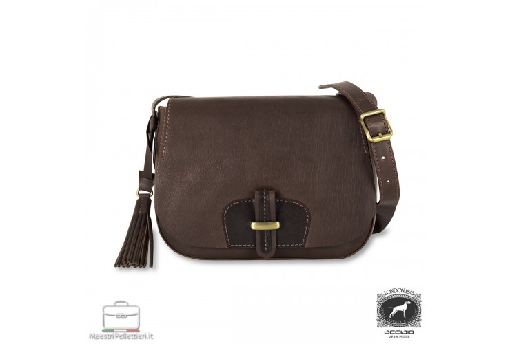 Borsa A Tracolla Donna In Pelle Vintage - Stile Messenger/Tote Marrone, Fatta A Mano In India, Cinturino Regolabile