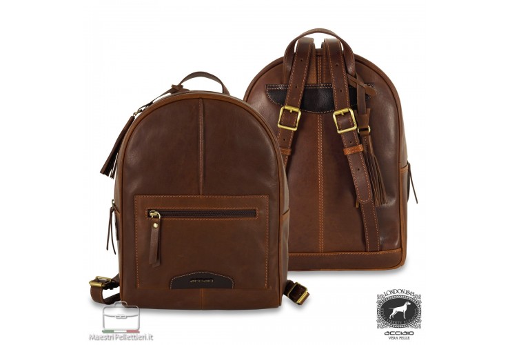 Damen Rucksack Victoria aus Leder Braun/Kastanie Damen Rucksack Victoria aus Leder Braun/Kastanie