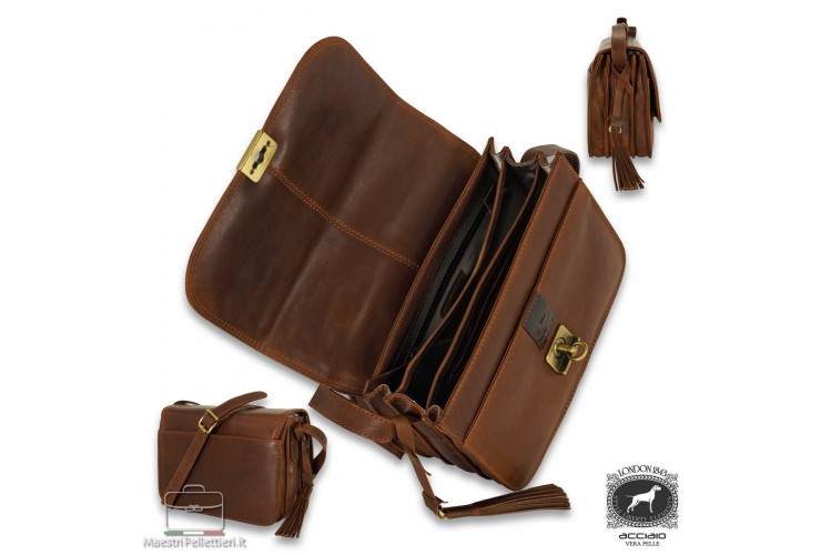 Borsa Donna a tracolla Joanne in pelle colore Nero Borsa Donna a tracolla Joanne in pelle colore Nero