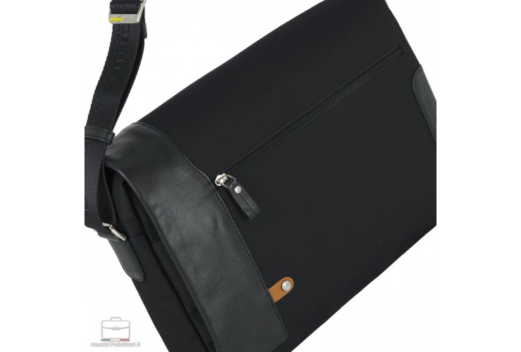 Borsa Messenger a tracolla 13" Metro tessuto e pelle Verde Borsa Messenger a tracolla 13" Metro tessuto e pelle Verde