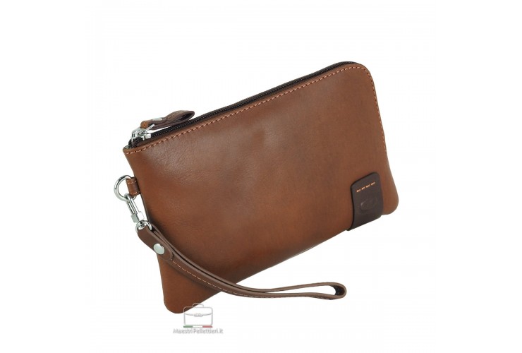Handgelenktasche klein lederhandtasche 7'' leder Kastanie/Braun THOMAS Handgelenktasche klein lederhandtasche 7'' leder Kastanie/Braun THOMAS