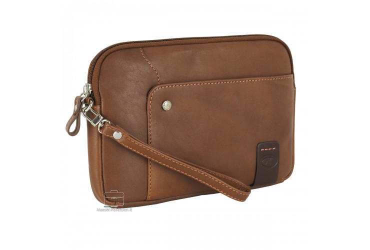 Borsello a mano medio Pochette uomo Marrone/Castagno - RICHARD Borsello a mano medio Pochette uomo Marrone/Castagno - RICHARD