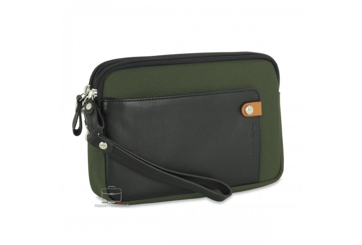 Borsello a mano pochette uomo 8" Verde Borsello a mano pochette uomo 8" Verde