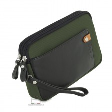 Herren Armbandtasche "Even" Pochette Handgelenktasche 8" Grün
