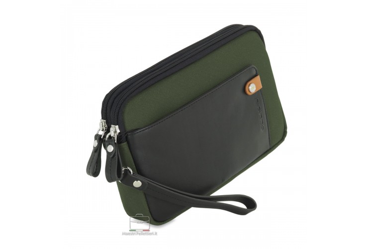Borsello a mano pochette uomo 8" Verde Borsello a mano pochette uomo 8" Verde