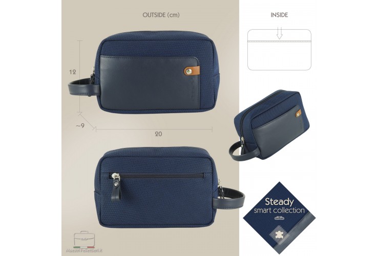 Borsello a mano pochette uomo Blu Navy Borsello a mano pochette uomo Blu Navy
