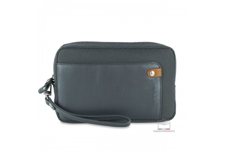 Men's wrist bag "Any" 8" pochette wristlet clutch Grey