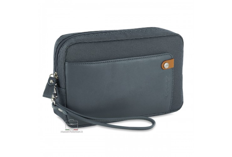 Men's wrist bag "Any" 8" pochette wristlet clutch Grey
