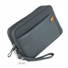 Men's wrist bag "Any" 8" pochette wristlet clutch Grey Men's wrist bag "Any" 8" pochette wristlet clutch Grey