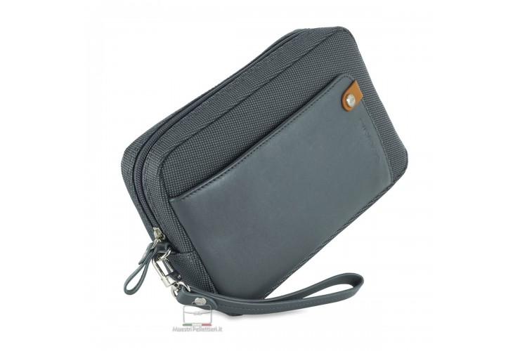 Men's wrist bag "Any" 8" pochette wristlet clutch Grey