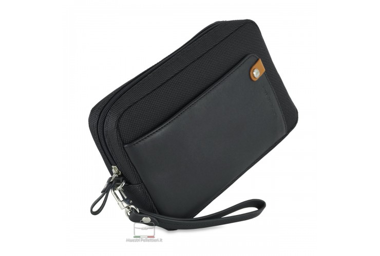 Men's wrist bag "Any" 8" pochette wristlet clutch Black
