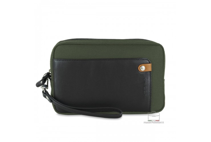 Borsello a mano pochette uomo 8" Verde Borsello a mano pochette uomo 8" Verde