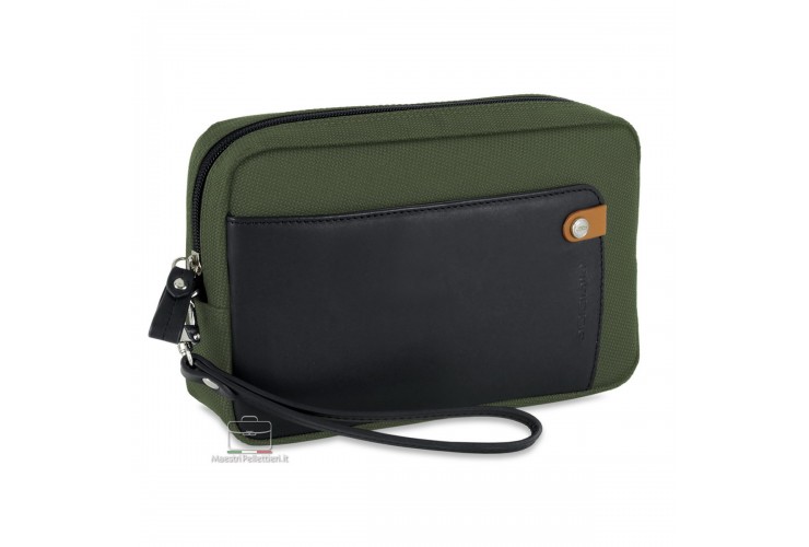 Borsello a mano pochette uomo 8" Verde Borsello a mano pochette uomo 8" Verde