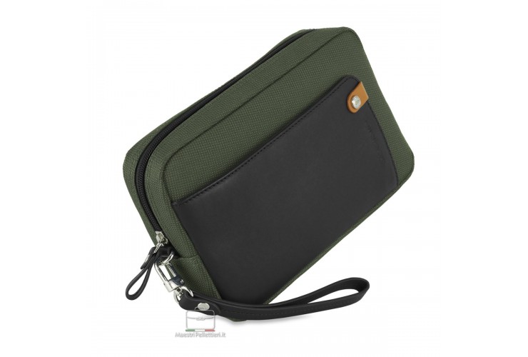 Borsello a mano pochette uomo 8" Verde Borsello a mano pochette uomo 8" Verde