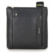 Shoulder bag 9'' leather Black