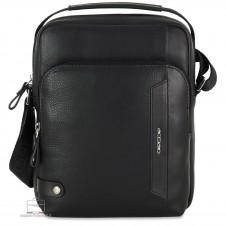 Borsello Uomo con Manico Dorian in Pelle Nero Borsello Uomo con Manico Dorian in Pelle Nero