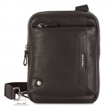 Alan Men's 2-in-1 Brown Leather Crossbody and Sling Bag
