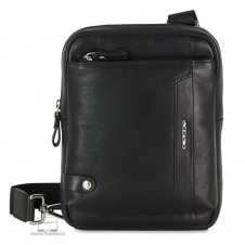 Alan Herren-Ledertasche 2-in-1 Schwarz, Umhänge- und Slingtasche Alan Herren-Ledertasche 2-in-1 Schwarz, Umhänge- und Slingtasche