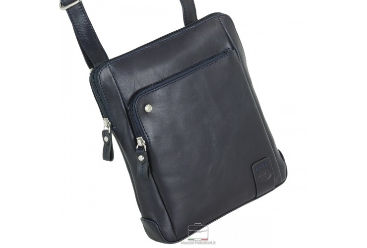 Herren Umhängetasche Kensington aus leder Blau Herren Umhängetasche Kensington aus leder Blau