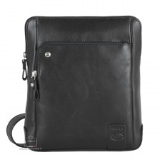 Men's shoulder bag Kensington leather Black