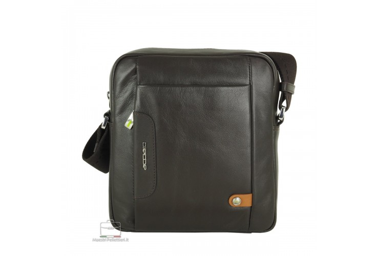 Herren Umhängetasche klein "Core" aus leder Braun Herren Umhängetasche klein "Core" aus leder Braun