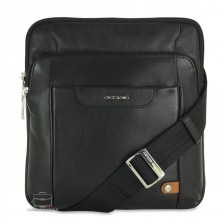 Borsello uomo a tracolla Smash in pelle Nero **include omaggio** Borsello uomo a tracolla Smash in pelle Nero **include omaggio**