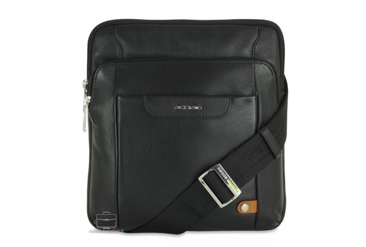 Men's shoulder bag Smash in leather Black Men's shoulder bag Smash in leather Black