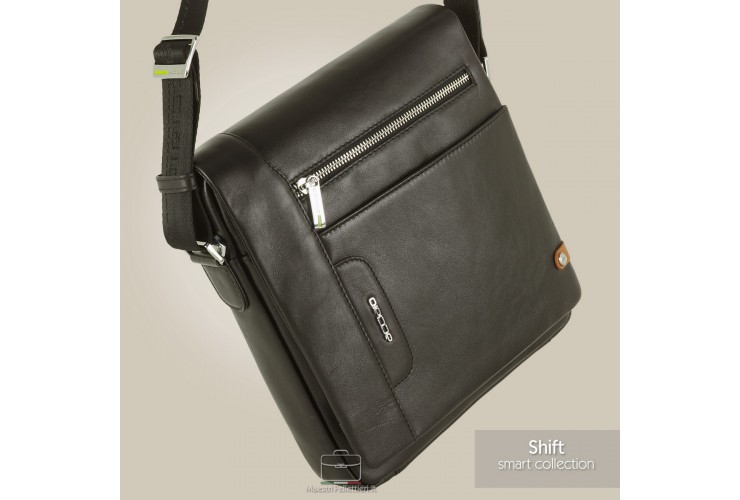 Borsello uomo a tracolla con patta Shift in pelle Marrone Borsello uomo a tracolla con patta Shift in pelle Marrone