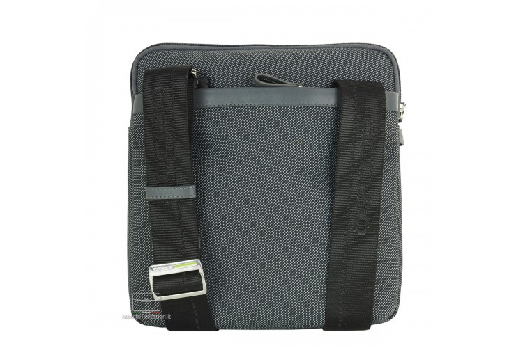 Men's shoulder bag Smash in fabric and leather Grey Men's shoulder bag Smash in fabric and leather Grey