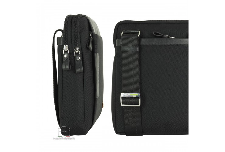 Borsello porta iPad 2 zip Fusion in tessuto e pelle Verde Borsello porta iPad 2 zip Fusion in tessuto e pelle Verde