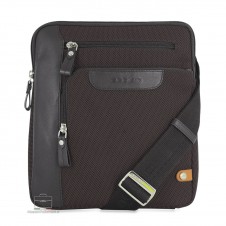 Herren Umhängetasche Echo aus stoff und leder Brown**inkl. geschenk** Herren Umhängetasche Echo aus stoff und leder Brown**inkl. geschenk**
