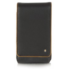 Mini crossbody bag for free time in leather Black/Cognac Mini crossbody bag for free time in leather Black/Cognac