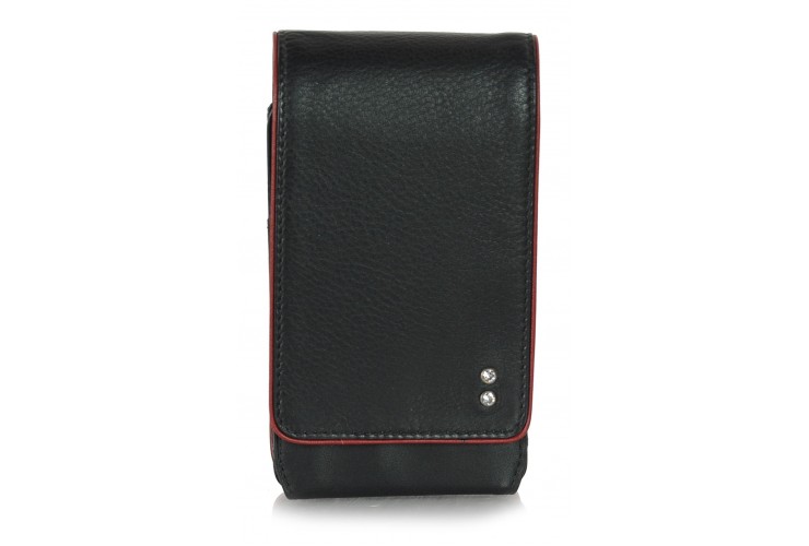 Mini crossbody bag for free time in leather Brown