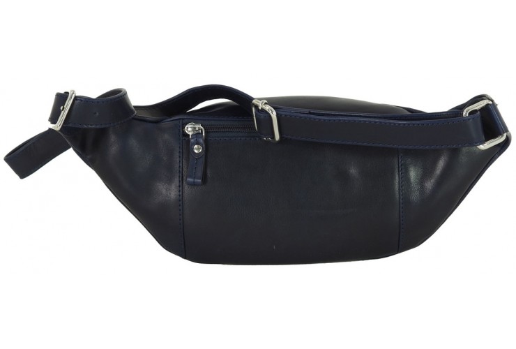 Gürteltasche aus weichem leder, Smartphone-fäche 6.5'' Blau