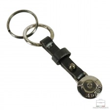 Schlüsselanhänger aus Leder vintage art.01 Schwarz