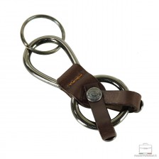 Schlüsselanhänger aus Leder vintage art.03 Braun